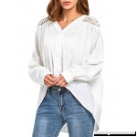 PEATAO Women’s Cotton Boyfriend Beach Shirt Swimsuit Covers Up Long Sleeve Swimwear Dress White 4 B079K7Y1JL